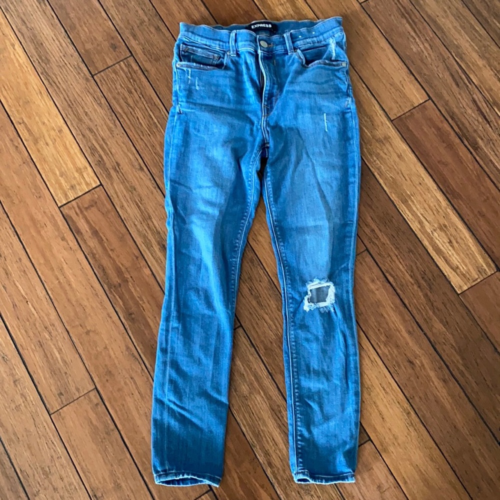 High Waisted Skinny Jenas